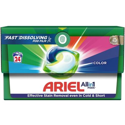 Ariel Washing Caps Color 24vnt, Waschmittel + Textilpflege Ariel Washing Caps Color 24vnt, Waschmittel + Textilpflege