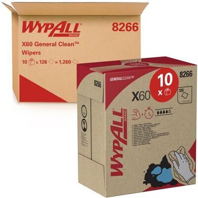 Kimberly-Clark WYPALL Mikrofasertücher C-falz Weiss 1-lagig 8266, Haushaltspapier, Weiss Kimberly-Clark WYPALL Mikrofasertücher C-falz Weiss 1-lagig 8266, Haushaltspapier, Weiss
