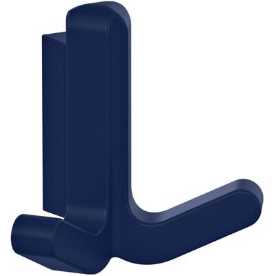 Hewi, Kleiderhaken + Wandgarderobe, Doppelhaken Serie 477 matt, elastisch Kunststoff (TPU) 50 stahlblau Höhe 69 mm Hewi, Kleiderhaken + Wandgarderobe, Doppelhaken Serie 477 matt, elastisch Kunststoff (TPU) 50 stahlblau Höhe 69 mm