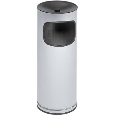 VAR Edelstahl-Standascher mit Abfallbehälter, Abfalleimer, Silber VAR Edelstahl-Standascher mit Abfallbehälter, Abfalleimer, Silber