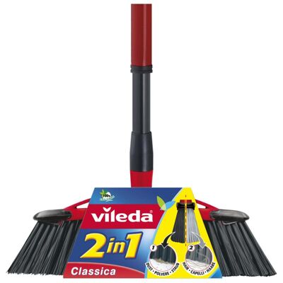 Vileda Classica 2-in-1, Reinigungsutensil, Schwarz, Grau, Rot Vileda Classica 2-in-1, Reinigungsutensil, Schwarz, Grau, Rot