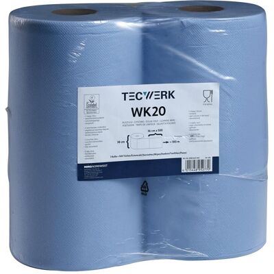 Tecwerk Putztuch WK 20 L.ca.360 mmxB.ca.380 mm blau 2-lagig, volumengeprägt, Haushaltspapier, Blau Tecwerk Putztuch WK 20 L.ca.360 mmxB.ca.380 mm blau 2-lagig, volumengeprägt, Haushaltspapier, Blau