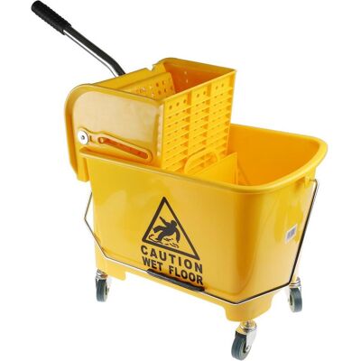 RS PRO Wischeimer mit Rollen Gelb 20L, Reinigungsutensil, Gelb RS PRO Wischeimer mit Rollen Gelb 20L, Reinigungsutensil, Gelb
