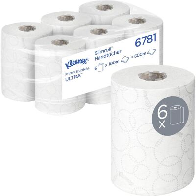 Kimberly-Clark KLEENEX Ultra SLIMROLL Hand Towel Wht F1, Haushaltspapier, Weiss Kimberly-Clark KLEENEX Ultra SLIMROLL Hand Towel Wht F1, Haushaltspapier, Weiss