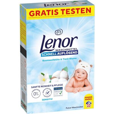 Lenor WM Pulver Sensitiv 1.15KG Waschmittel 23 WL, Waschmittel + Textilpflege Lenor WM Pulver Sensitiv 1.15KG Waschmittel 23 WL, Waschmittel + Textilpflege