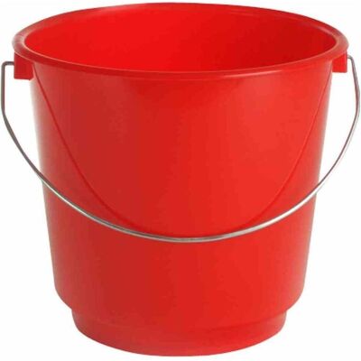 Lockweiler Haushaltseimer aus Kunststoff in Farbe rot, 5 l, Ø 23x21 cm, Reinigungsutensil, Rot Lockweiler Haushaltseimer aus Kunststoff in Farbe rot, 5 l, Ø 23x21 cm, Reinigungsutensil, Rot