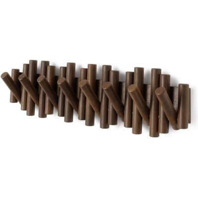 Umbra, Kleiderhaken + Wandgarderobe, Picket 8 Hook Aged Walnut Umbra, Kleiderhaken + Wandgarderobe, Picket 8 Hook Aged Walnut
