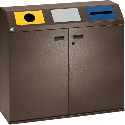 VAR Wertstoff-Sammelstationen, Abfalleimer, Braun VAR Wertstoff-Sammelstationen, Abfalleimer, Braun