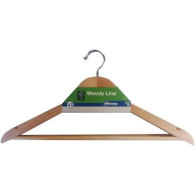 Mondex, Kleiderbügel, Garderobenständer Anzug Ökologisch natürlich Holz 3 Stück (43 x 22,5 cm) (3x) Mondex, Kleiderbügel, Garderobenständer Anzug Ökologisch natürlich Holz 3 Stück (43 x 22,5 cm) (3x)