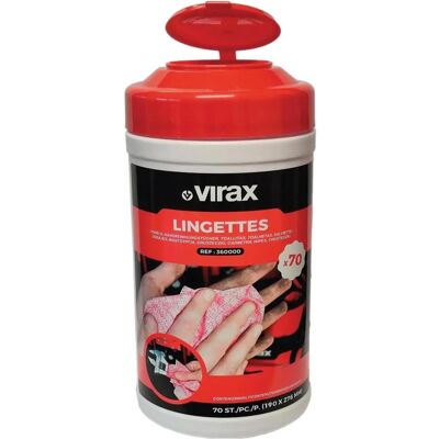 Virax Dose mit 70 Reinigungstüchern, Reinigungsutensil Virax Dose mit 70 Reinigungstüchern, Reinigungsutensil