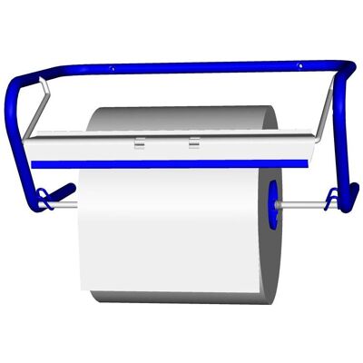 Fripa Wandhalter - 400mm Rolle - Metall - Blau - Industriegebrauch Fripa Wandhalter - 400mm Rolle - Metall - Blau - Industriegebrauch