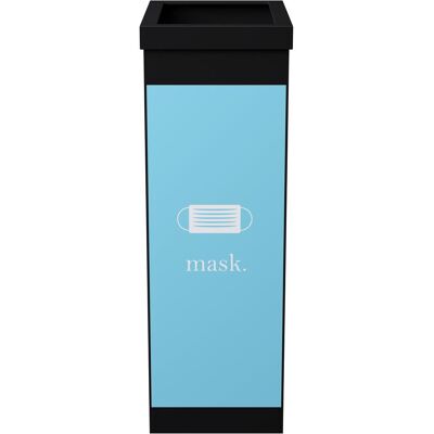Paperflow Mülltrenner 60,0 l schwarz, hellblau, Abfalleimer, Blau, Schwarz Paperflow Mülltrenner 60,0 l schwarz, hellblau, Abfalleimer, Blau, Schwarz
