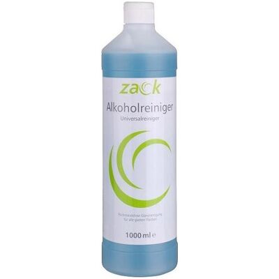 Zack Allzweckreiniger Alkoholreiniger wasserfesten Oberflächen 7 Flasche Kunsstoff 1l, Reinigungsmittel, Blau Zack Allzweckreiniger Alkoholreiniger wasserfesten Oberflächen 7 Flasche Kunsstoff 1l, Reinigungsmittel, Blau