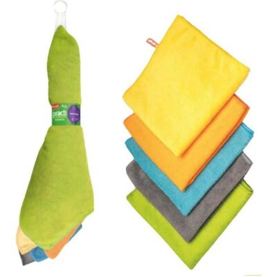 Paclan Practi Mikrofaser 5 Stück Mixfarben 36 x 36 cm, Reinigungsutensil, Mehrfarbig Paclan Practi Mikrofaser 5 Stück Mixfarben 36 x 36 cm, Reinigungsutensil, Mehrfarbig