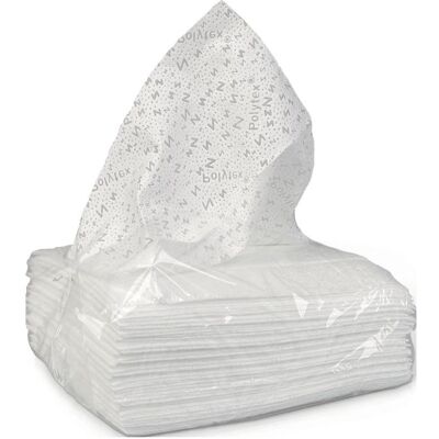 Wiper Bowl Tücher Polytex light 1-lagig, mit Polytex-Prägung weiss L400xB420ca.mm, Haushaltspapier, Weiss Wiper Bowl Tücher Polytex light 1-lagig, mit Polytex-Prägung weiss L400xB420ca.mm, Haushaltspapier, Weiss