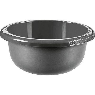 Curver Schüssel rund 10,5 l Ø37cm anthrazit, Abtropfgestell, Grau Curver Schüssel rund 10,5 l Ø37cm anthrazit, Abtropfgestell, Grau