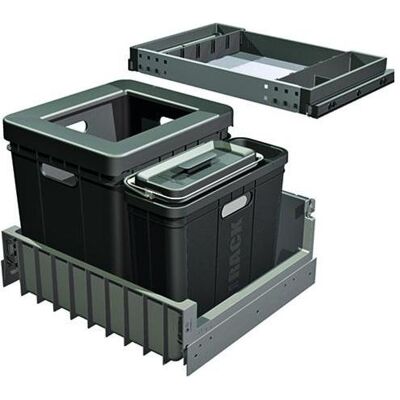 Franke Kehricht-Auszugsystem -Sorter Serie 300 R Composta, Abfalleimer, Schwarz, Grau Franke Kehricht-Auszugsystem -Sorter Serie 300 R Composta, Abfalleimer, Schwarz, Grau