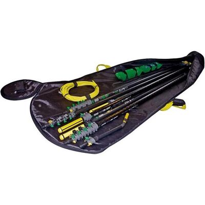 Unger NLBA1 HiFlo nLite Tasche aus solidem Nylon für 5 Stangen, 2 Bürsten, 2 Winkel, Schlauch und K, Reinigungsutensil, Schwarz Unger NLBA1 HiFlo nLite Tasche aus solidem Nylon für 5 Stangen, 2 Bürsten, 2 Winkel, Schlauch und K, Reinigungsutensil, Schwarz