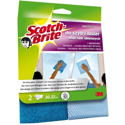 Scotch-Brite Mikrofaser Fenstertuch, Reinigungsutensil, Mehrfarbig Scotch-Brite Mikrofaser Fenstertuch, Reinigungsutensil, Mehrfarbig