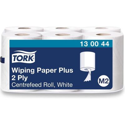 Tork Mehrzweck-Putzrolle, 2-lagig, weiá, 125 m - stark, Haushaltspapier, Weiss Tork Mehrzweck-Putzrolle, 2-lagig, weiá, 125 m - stark, Haushaltspapier, Weiss
