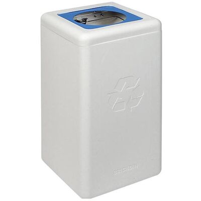 ReinigungsBerater Mülltrennsystem BrickBin Papier Behälter weiss blau 65 L integrierte Beutelhalterung, aus recyceltem, Abfalleimer, Blau, Weiss ReinigungsBerater Mülltrennsystem BrickBin Papier Behälter weiss blau 65 L integrierte Beutelhalterung, aus recyceltem, Abfalleimer, Blau, Weiss