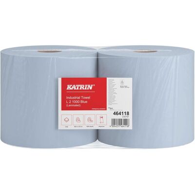 KATRIN Blaue Putztuchrollen - 2er Pack KATRIN Blaue Putztuchrollen - 2er Pack