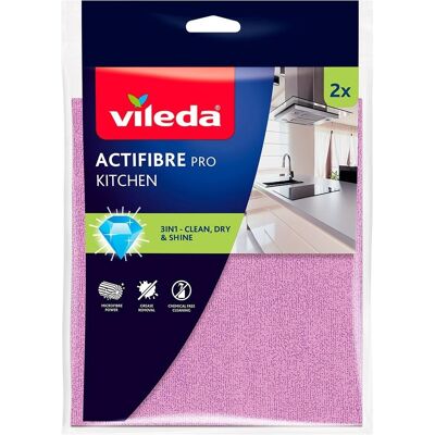 Vileda Active Fiber Kitchen Cloth Pva 2 Units, Reinigungsutensil Vileda Active Fiber Kitchen Cloth Pva 2 Units, Reinigungsutensil