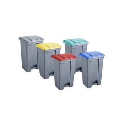 Helit - Tretabfallbehälter - 87 L - Grau - Abfalleimer Helit - Tretabfallbehälter - 87 L - Grau - Abfalleimer