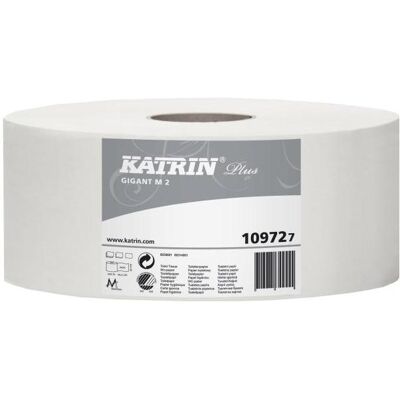 Katrin Plus Gigant Toilettenpapier - 2-lagig 310m - 6 Rollen Katrin Plus Gigant Toilettenpapier - 2-lagig 310m - 6 Rollen
