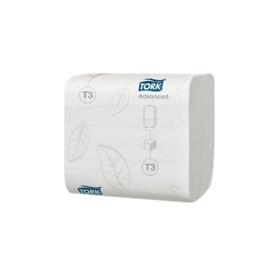 Tork Toilettenpapier T3 Advanced, weiss, 2-lagig, 252 Blatt, 1 Stück, 114277, Haushaltspapier, Weiss Tork Toilettenpapier T3 Advanced, weiss, 2-lagig, 252 Blatt, 1 Stück, 114277, Haushaltspapier, Weiss
