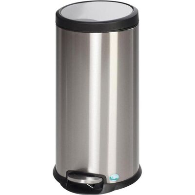VAR Tret Abfallsammler Edelstahl 30 Liter Deckel gedämpft, Abfalleimer, Braun VAR Tret Abfallsammler Edelstahl 30 Liter Deckel gedämpft, Abfalleimer, Braun