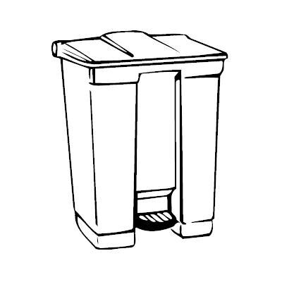 Vepa Bins Industrie-Treteimer, Abfalleimer, Rot Vepa Bins Industrie-Treteimer, Abfalleimer, Rot