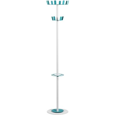 PAPERFLOW Weißer Kleiderständer Stahl 12 Haken 175cm PAPERFLOW Weißer Kleiderständer Stahl 12 Haken 175cm