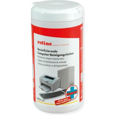 Roline, Reinigung PC + Peripherie, Desinfizierende Computer-Reinigungstücher (100x) Roline, Reinigung PC + Peripherie, Desinfizierende Computer-Reinigungstücher (100x)
