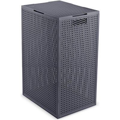 Curver, Wäschekorb, Kosz na pranie KOSZ NA BIELIZNĘ KAYA 60L CIEMNOSZARY (60 l) Curver, Wäschekorb, Kosz na pranie KOSZ NA BIELIZNĘ KAYA 60L CIEMNOSZARY (60 l)