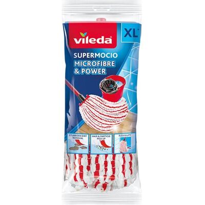 Vileda Microfibre & Power, Reinigungsutensil, Weiss, Rot Vileda Microfibre & Power, Reinigungsutensil, Weiss, Rot