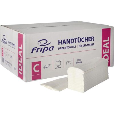 Fripa Handtuchpapier IDEAL - 250x330mm - 1-lagig - 100% Zellstoff Fripa Handtuchpapier IDEAL - 250x330mm - 1-lagig - 100% Zellstoff