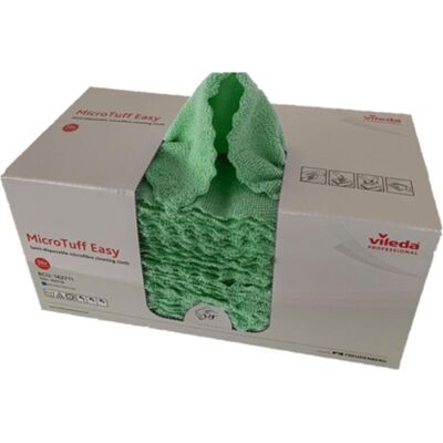 Vileda Microfasertuch MicroTuff Easy 30x30cm grün VE=50 Stück, Reinigungsutensil, Grün Vileda Microfasertuch MicroTuff Easy 30x30cm grün VE=50 Stück, Reinigungsutensil, Grün