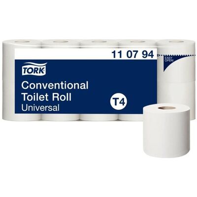 Tork, Toilettenpapier, Toilettenpapier, 2-lagig, weiá (10 Stk.) Tork, Toilettenpapier, Toilettenpapier, 2-lagig, weiá (10 Stk.)