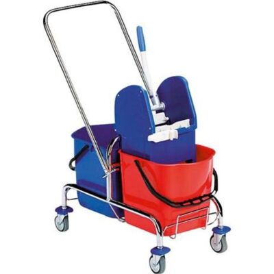 Evo-Products EVO PRODUCTS Doppelfahreimer verchromt, 2x15l, Reinigungsutensil, Silber Evo-Products EVO PRODUCTS Doppelfahreimer verchromt, 2x15l, Reinigungsutensil, Silber