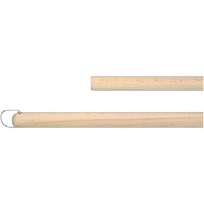 Ebnat Stiel Holz roh ohne Gewinde, Reinigungsutensil, Braun Ebnat Stiel Holz roh ohne Gewinde, Reinigungsutensil, Braun