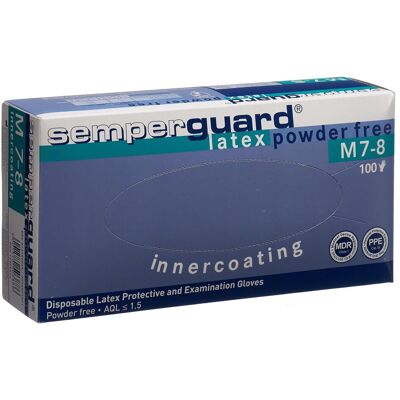 Semperguard, Schutzhandschuhe, Einweg-Naturlatex-Handschuh (M) Semperguard, Schutzhandschuhe, Einweg-Naturlatex-Handschuh (M)