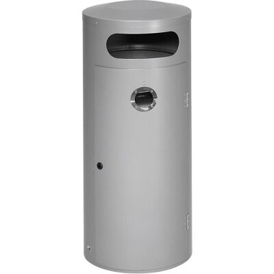 VAR Abfallsammler KS 70 & 90, mit innenliegendem Ascher, Abfalleimer, Silber VAR Abfallsammler KS 70 & 90, mit innenliegendem Ascher, Abfalleimer, Silber