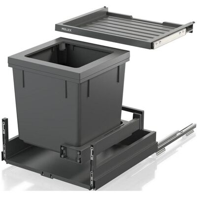Müllex X-LINE X50 Basic Pro, Abfalleimer, Grau Müllex X-LINE X50 Basic Pro, Abfalleimer, Grau