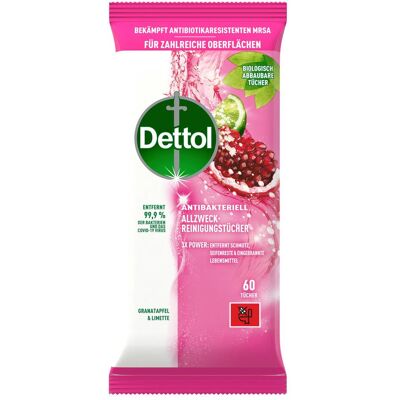 Dettol Allzweck Reinigungstücher, Reinigungsmittel, Mehrfarbig Dettol Allzweck Reinigungstücher, Reinigungsmittel, Mehrfarbig