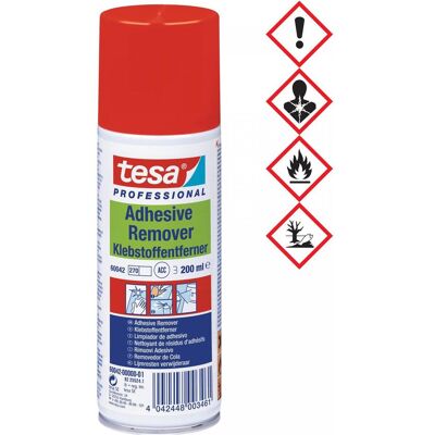 tesa ADHESIVE REMOVER Klebstoffentferner Spray, entfernt Klebereste, 200ml Dose, Reinigungsmittel, Transparent tesa ADHESIVE REMOVER Klebstoffentferner Spray, entfernt Klebereste, 200ml Dose, Reinigungsmittel, Transparent
