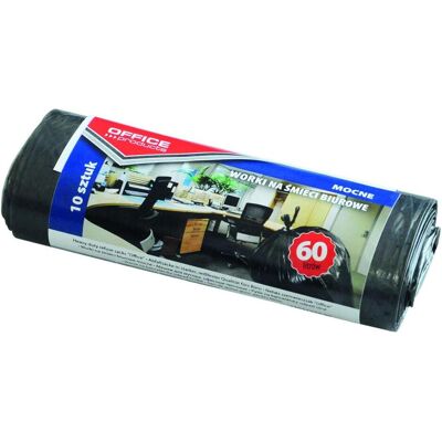 Office Products Müllbeutel, stabil (ldpe), 60l, 10 stück, schwarz, Abfallsack, Schwarz Office Products Müllbeutel, stabil (ldpe), 60l, 10 stück, schwarz, Abfallsack, Schwarz