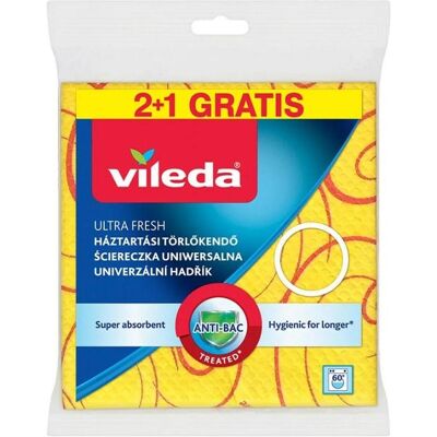 Vileda Allzweck-Reinigungstuch 3D 2+1 (Gelb), Reinigungsutensil, Gelb Vileda Allzweck-Reinigungstuch 3D 2+1 (Gelb), Reinigungsutensil, Gelb