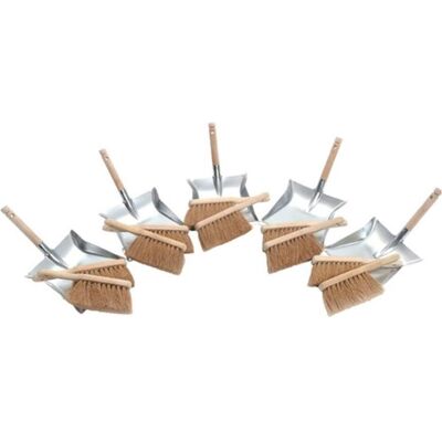 Sorex Kehrschaufelset mit Holzgriff 10xKokoshandfeger 5xKehrschaufel, Reinigungsutensil, Braun Sorex Kehrschaufelset mit Holzgriff 10xKokoshandfeger 5xKehrschaufel, Reinigungsutensil, Braun