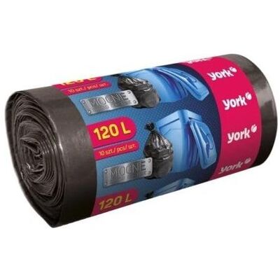 York Sehr starke Müllsäcke 120L, 10 Stück, Abfallsack York Sehr starke Müllsäcke 120L, 10 Stück, Abfallsack